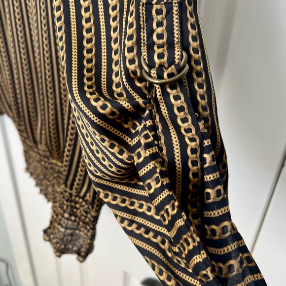 Michael Kors fitted Black and Gold Women's Top, medium - Picture 4 of 7